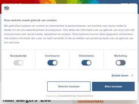 'burgerszoo.nl' screenshot