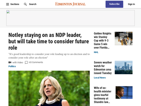 'edmontonjournal.com' screenshot
