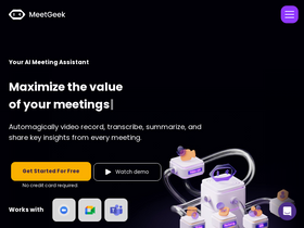 'meetgeek.ai' screenshot