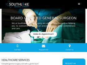 'southlakegeneralsurgery.com' screenshot