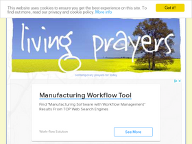 'living-prayers.com' screenshot