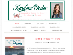 'kayleneyoder.com' screenshot