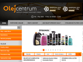 'olejcentrum.sk' screenshot