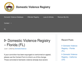 'domesticviolencedatabase.net' screenshot