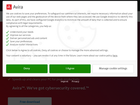 'avira.com' screenshot