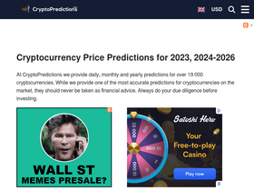 'cryptopredictions.com' screenshot