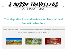 '2aussietravellers.com' screenshot