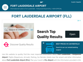 'fort-lauderdale-airport.com' screenshot