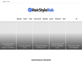 'hairstylehub.com' screenshot