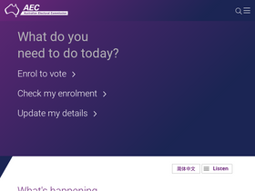 'aec.gov.au' screenshot