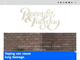 'roomfortuesday.com' screenshot