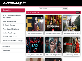'audiosong.in' screenshot