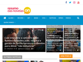 'resumodasnovelas.online' screenshot
