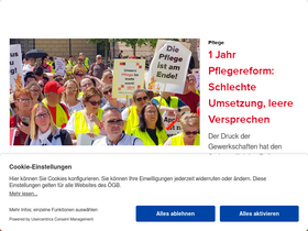 'oegb.at' screenshot