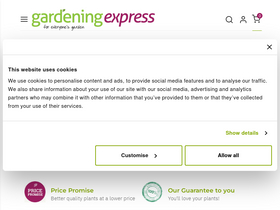'gardeningexpress.co.uk' screenshot