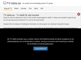 'tv-tabla.se' screenshot