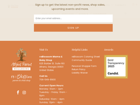 reblossomathens.com homepage screenshot