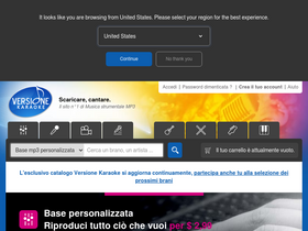 'versione-karaoke.it' screenshot