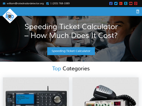 'ratedradardetector.org' screenshot