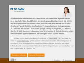 'dzbank-derivate.de' screenshot