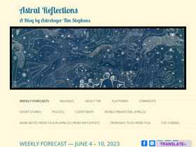'astralreflections.com' screenshot