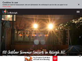 'visitraleigh.com' screenshot