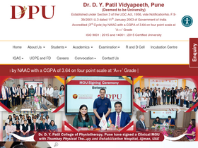 'dpu.edu.in' screenshot
