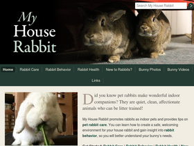 'myhouserabbit.com' screenshot