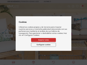 'lolahome.es' screenshot