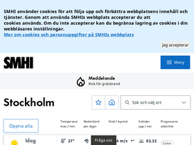 'smhi.se' screenshot