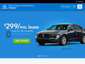 'ntxhondadealers.com' screenshot