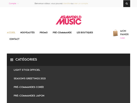 'asiaworldmusic.fr' screenshot