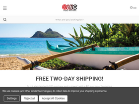 hicshoponline.com homepage screenshot