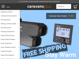 'caravansplus.com.au' screenshot