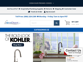 'faucetdepot.com' screenshot