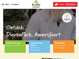 'dierenparkamersfoort.nl' screenshot