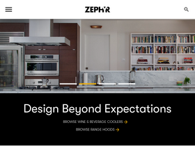 'zephyronline.com' screenshot