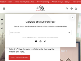 Pawtraits in Bloom homepage screenshot