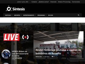 'sintesistv.com.mx' screenshot