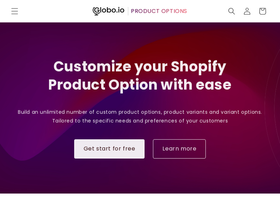 Globo Product Options - #1 Shopify Options Variants app website screenshot