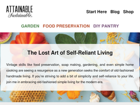 'attainable-sustainable.net' screenshot