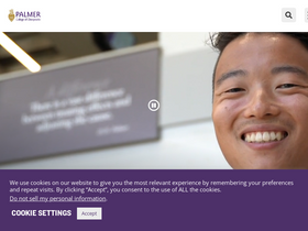 'palmer.edu' screenshot
