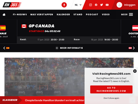 'racingnews365.nl' screenshot
