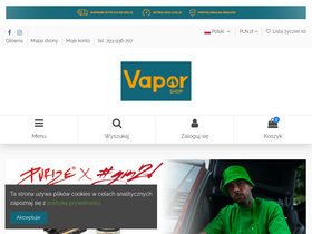 'vaporshop.pl' screenshot