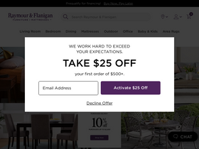 'raymourflanigan.com' screenshot