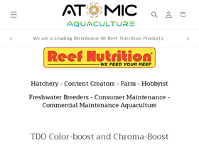 atomic-aqua.com homepage screenshot