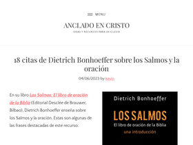 'ancladoencristo.org' screenshot