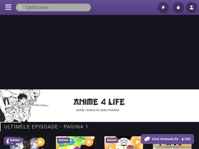 'anime4life.ro' screenshot