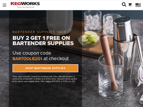 'kegworks.com' screenshot