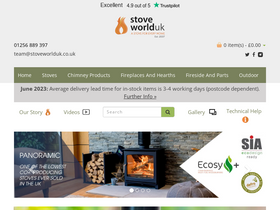 'stoveworlduk.co.uk' screenshot